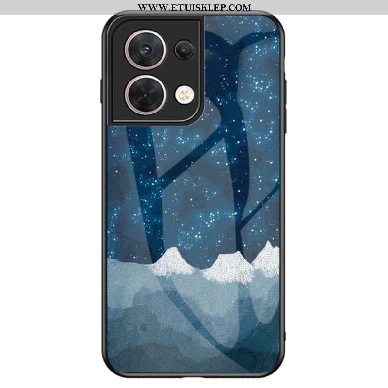 Etui do Oppo Reno 8 Wzór Ze Szkła Hartowanego